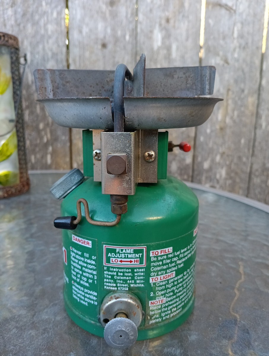 美品 Coleman 576 PEAK 1 コールマン 576 バッグ付き Coleman Peak 1 Lightweight Backpack Stove #576 Dated 2/77