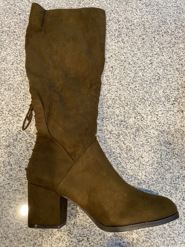 Womens Leeda Taupe Knee-High Boots Size 