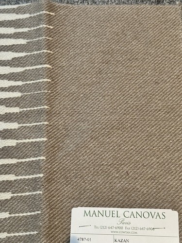 Manuel Canovas Fabric Sample 12” Kazan Taupe Neutral Beige Khaki Cream Crafts - 第 15/16 張圖片