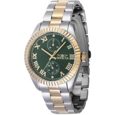 Invicta Women's Watch Specialty Quartz Green Dial Two Tone Bracelet 47441