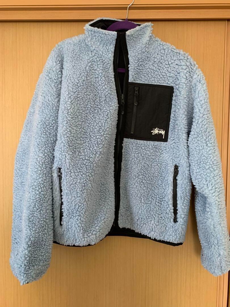 Stussy FW24 SHERPA REVERSIBLE JACKET Lamb fleece fashion unisex