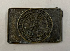 Vintage United Paper Workers International Union Belt Buckle