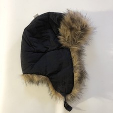 GAP Black Faux Fur Trapper Hat Size L/XL New With Tags