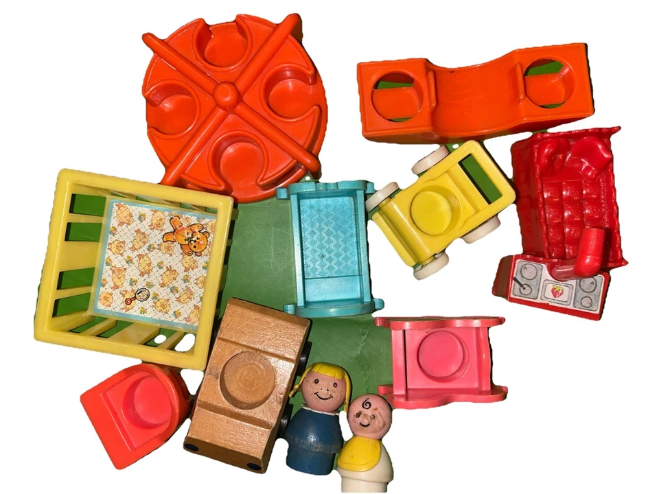 Accesorios de parque infantil vintage 2 fisher price little people & furniture Foto 2 de 4