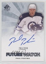 2011-12 SP Authentic Auto Future Watch 263/999 Paul Postma #267 Auto 1fa9