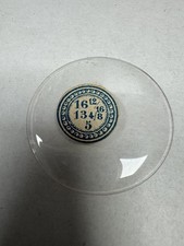 Vintage Unmarked Round Domed Glass Pocket Watch Crystal 37.79mm 16 1/2 13 4/8 5