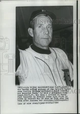 1966 Press Photo Bob Swift Becomes Detroit Tigers Acting Manager - nef18075