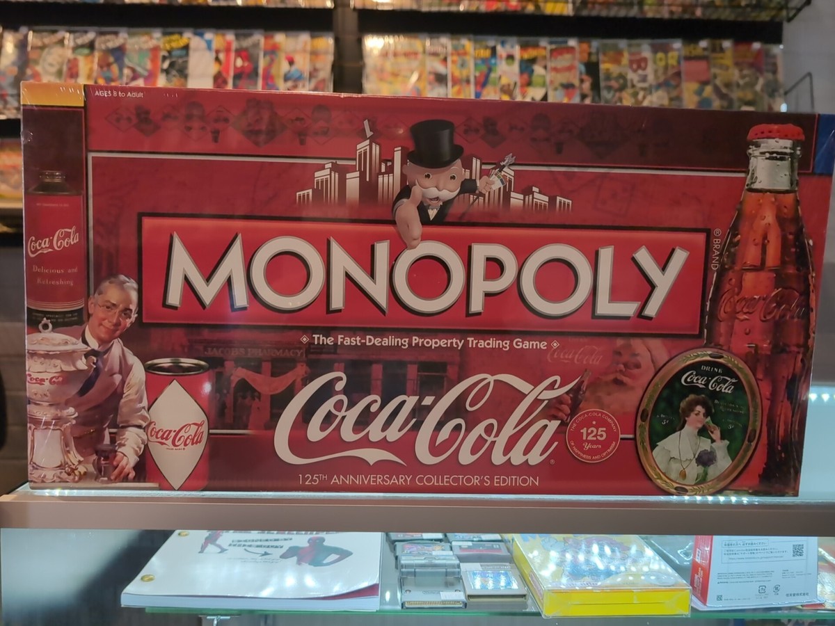 Monopoly Coca Cola 125th Anniversary Collector's Edition Board