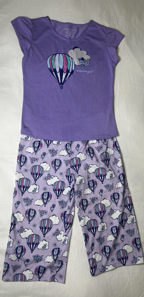 Pijama capri American Girl Hot Air Balloon Dream para niñas talla mediana 10/12 Foto 3 de 4
