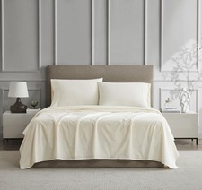 100 Cotton King Sheet Set- Crisp  Comfortable, Lightweight  Breathable, De...