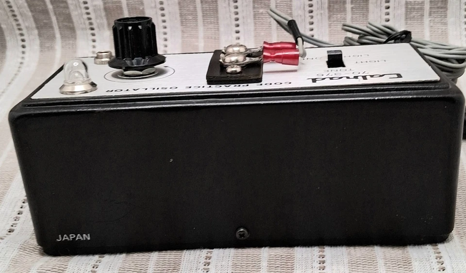 Vintage Calrad 70-376 Morse Code Practice Oscillator, Tested w/ Light & Pitch - Image 3 of 4