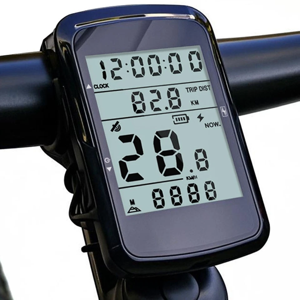 Fahrrad Funk GPS Tachometer und Kilometerzähler mit großem 24 Zoll LCD Display - Bild 3 von 4