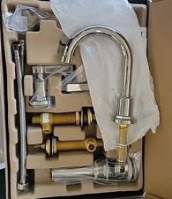 Signature Hardware Greyfield 1.2 GPM 2 Handle Widespread Bathroom Faucet 447888 