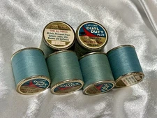 LOT of 6 J & P’s Coats BLUE #122-C Thread 300 Yd VARIOUS