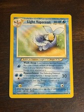 Pokemon Light Vaporeon Neo Destiny 52/105 Regular Unlimited vintage 1999 rare  on eBay