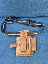 VTG McGuire Nicholas Tool Pouch Top Grain Cowhide Leather Made in USA