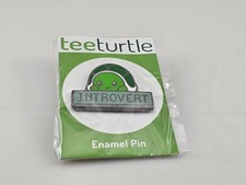 NEW Turtle Introvert Enamel Pin 1.5" Width