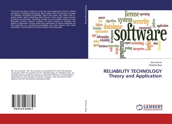 Arun Kumar (U. A.) | Reliability Technology Theory And Application | Taschenbuch-image