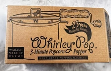 Genuine Whirley-Pop Popcorn Maker Popper Stainless Steel Hand Crank (Open Box)
