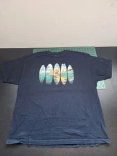 Local Motion T-Shirt Men's Size 2XL XXL Blue Shaka Surfboard Graphic
