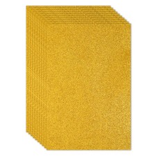 6Pcs 2mm 1/10" Glitter Foam Sheet Gold Tone Adhesive, 16x24inch 40x60cm 
