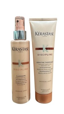 KERASTASE DISCIPLINE Keratine Thermique Leave In & Fluidissime Spray - SET -