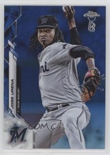 2020 Topps Chrome Ben Baller Edition Blue Refractor 62/75 Jose Urena #185 01wi