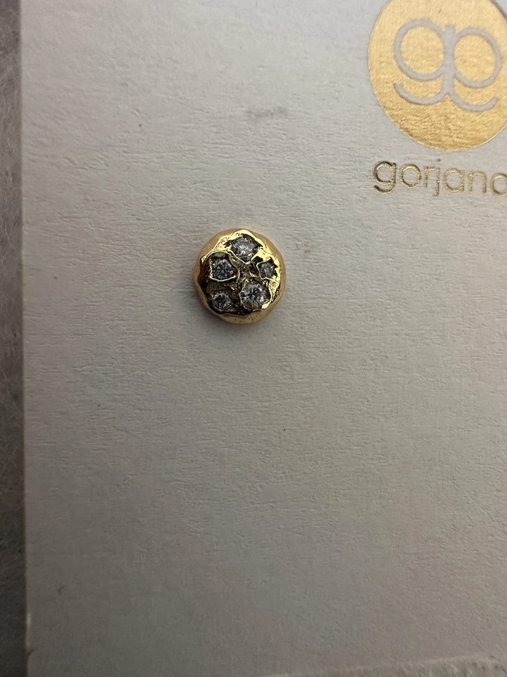 Gorjana 水晶簇耳钉 金色 圆形 Nordstrom 新卡礼品 — 第 4/4 张图片