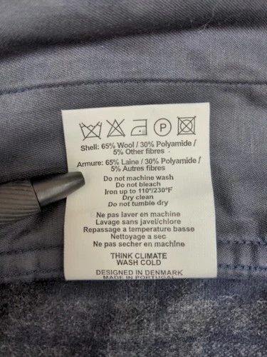 New Norse Project Men's Kyle Wool Shirt Jacket Dark Navy Sz L image 8