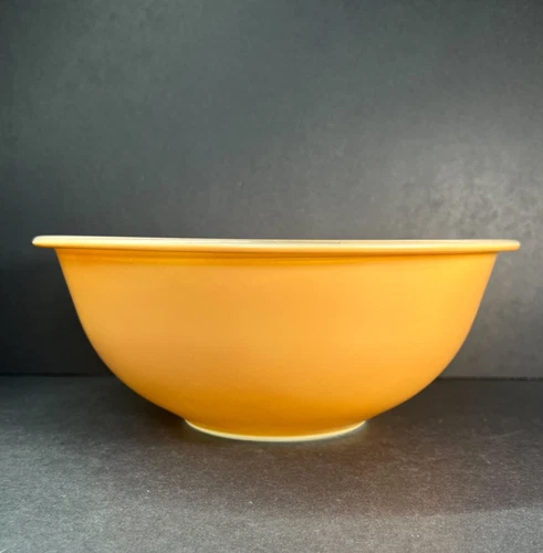 Vintage PYREX “Autumn Rainbow” Clear Bottom #325 2.5 L Mixing Nesting Bowl