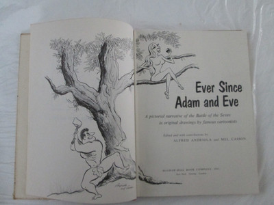 Ever Since Adam & Eve Cartoon Book H/C McGraw-Hill 1955 No dust cover. Free Ship