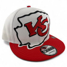 New Era Kansas City Chiefs NFL Oversized Large Giant Logo 9Fifty Snapback Hat