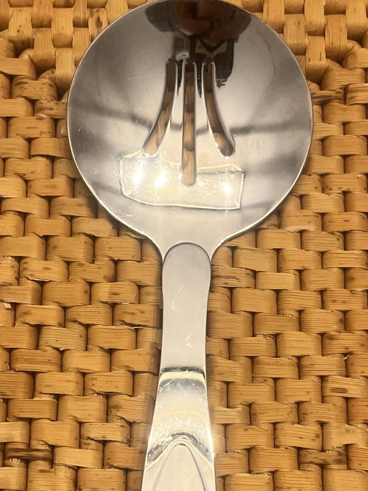 2 Oneida Large Stainless Serving Spoons Ceremonious, Wedding