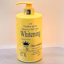 Golden Glow Intensive Whitening Exfoliating Shower Gel, Body Wash 1000ml