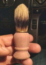 Unbranded Vintage Shaving Brush With Wooden Handle Vanity Collectible