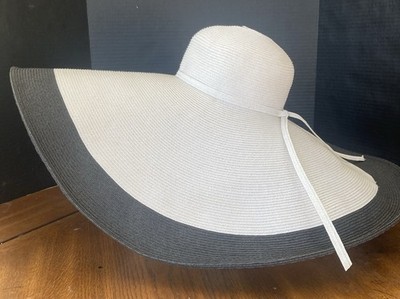 SCALA Hat Women's Paper Braid Floppy Beach Huge Wide Brim One Size Sun shade