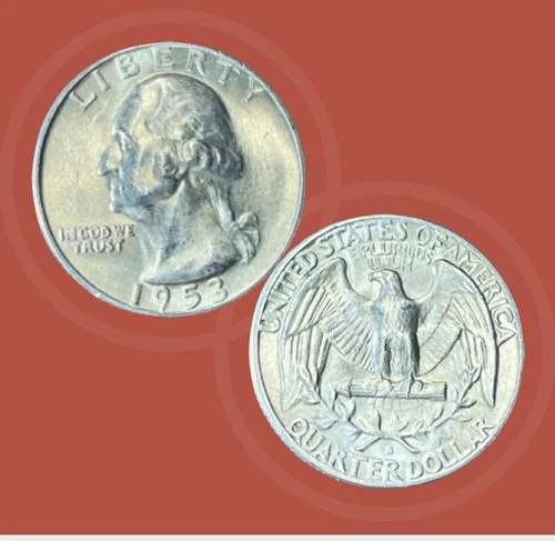 1953-S Quarter, AU Quality, 90% Silver,ERRORS!?,