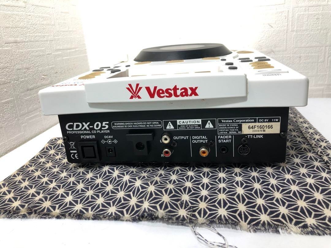 Vestax CDX-05 White DJ CD Player With Sampler Effects Fully