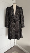 VTG OSCAR DE LA RENTA STUDIO LACE BLACK DRESS JACKET SIZE 8