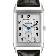 Jaeger LeCoultre Reverso Grande Steel Mens Watch 273.8.04 Q3738420 Papers