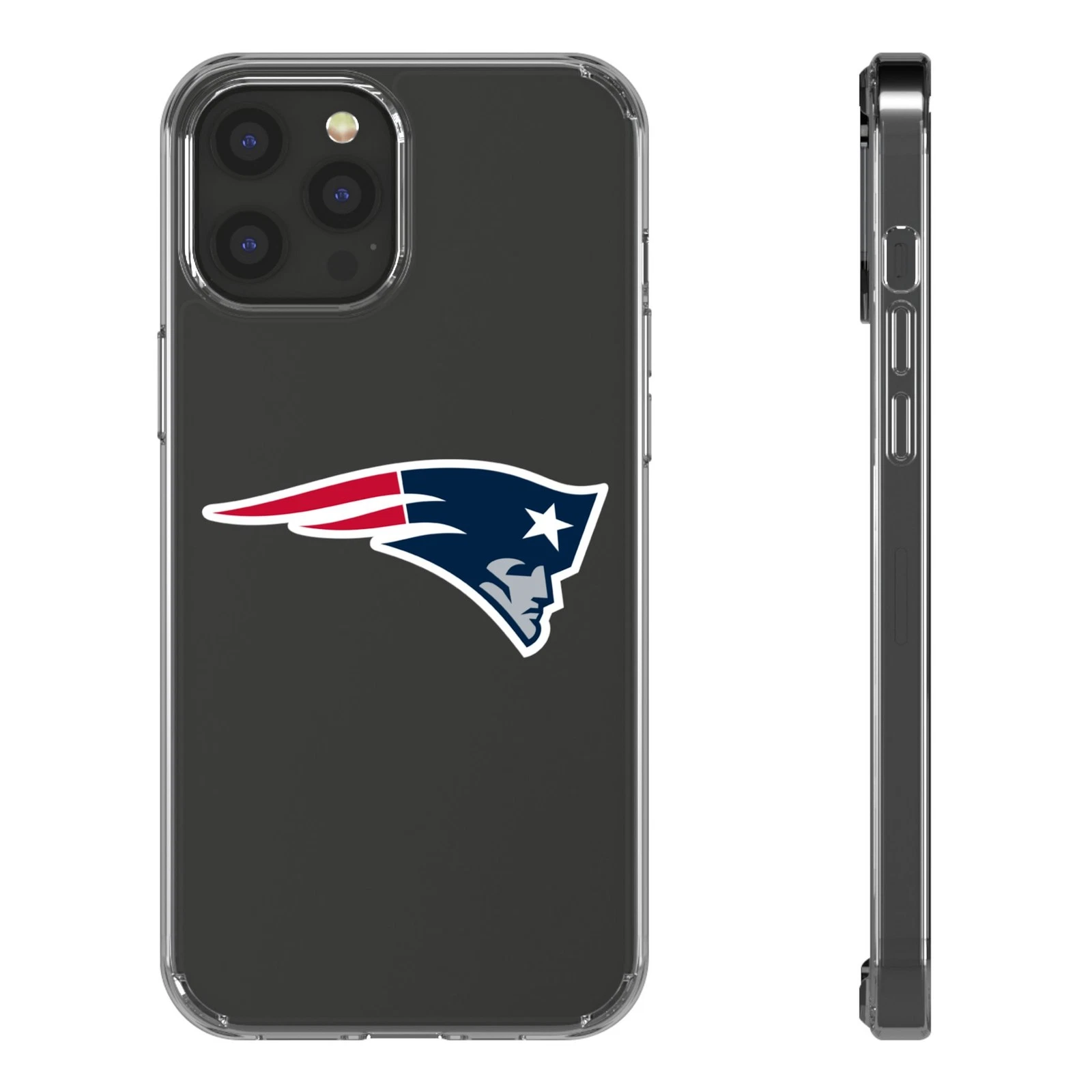 New England Patriots Clear Phone Case for iPhone