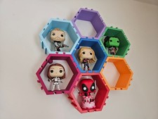 Honeycomb Funko Pop Wall Display Shelves for collectors w screws included