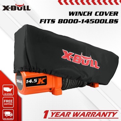 X-BULL Winch Cover Waterproof Soft Dust Neoprene Fits 9500-14500lb Universal 4×4