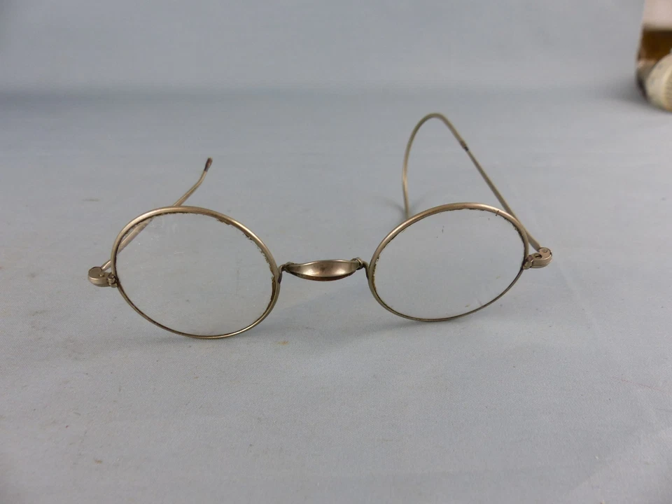 Lot de deux anciennes paire de lunette binocle avec verres - Photo 4/4