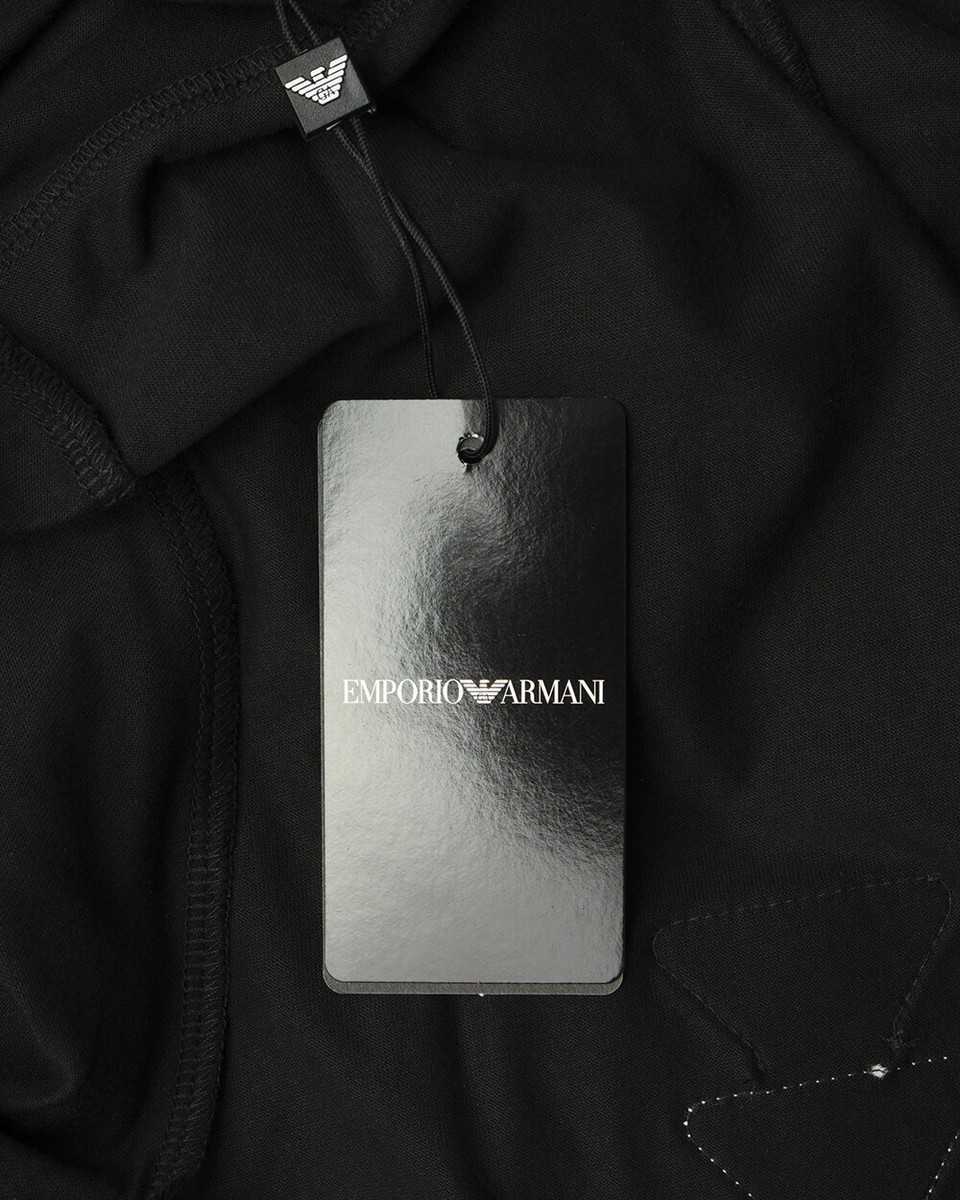 Tシャツ・カットソー EMPORIO ARMANI Men T Shirts 8N1T24 1JTZZ 0999 Black Emporio Armani T-shirt Sweatshirt Man Black 3H1T9F 1JCQZ 999