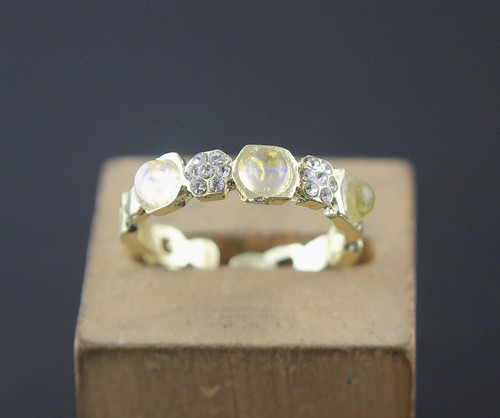 Wholesale Bulk Lots 40pcs Glass Jewelry Variety Fashion Rhinestone Women Rings - Picture 3 of 19