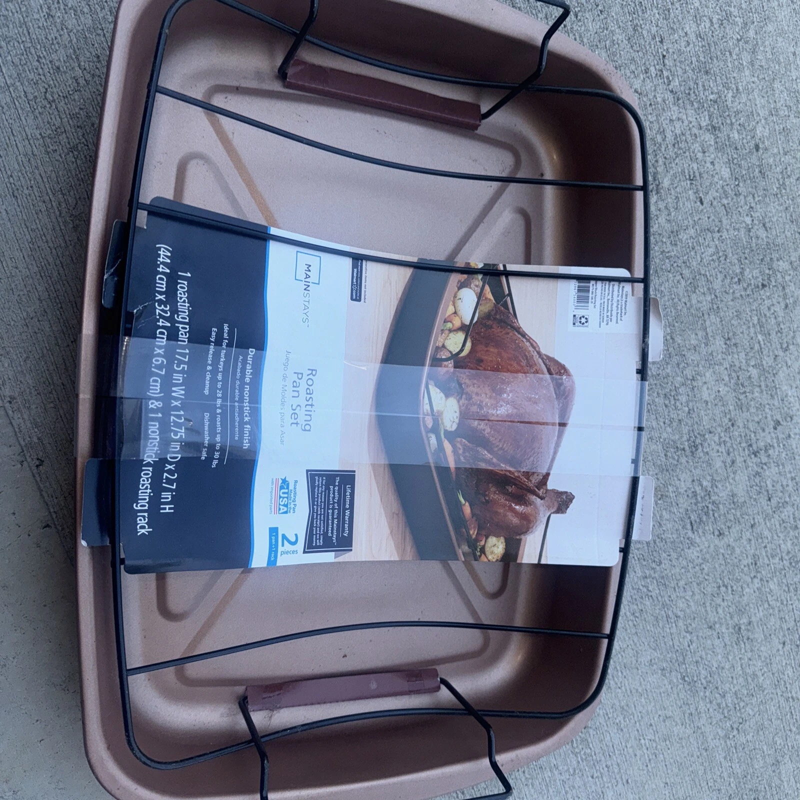 Large 2 Pcs Roasting Pan Set Durable Non-Stick Turkey Cooking New More Items
Opens in a new window o