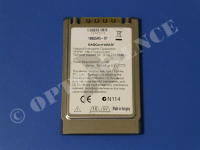 National Instruments DAQCard-6062E Scheda Di I/O PCMCIA 12 Bit – Usata Ma Funzionante