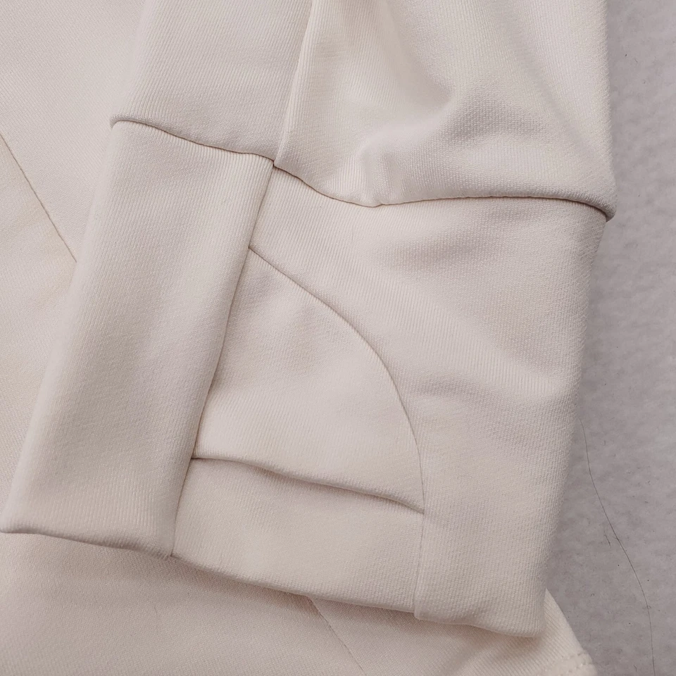 Fabletics Jacket Womens Large Cream Trinity Cold Weather Performance Track Coat - Image 3 of 4