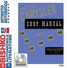 1949-1950 Chrysler All Models Factory Shop Service Manual Cd